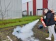 Photo prise par IMEDIS représentant une formation d'extincteur