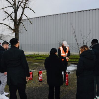 Photo prise par IMEDIS représentant une formation d'extincteur